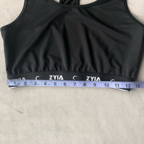 Zyia Active ~ Comfort Racer Bra ~ Womens Size Medium ~ Black - Picture 5 of 5